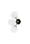 Modern 3-Light Sconce with Fuzzy Black Metal Body, E27 Compatible