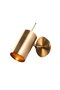 Shiny Gold Metal Sconce E27 Wall Lamp 9X22X23 cm Living Room and Kitchen Lighting - 4