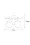 Black Sconce Wall Lamp with Tufts E27 Compatible 41X20X28 cm Bedroom and Living Room Lighting - 6