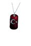 Moon and Star Design Metal Tag Necklace – Unisex Model