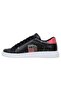 Women's Vegan Leather Black Sneakers - Paws on Taksim Design - 6