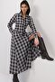 Brown Double Pocket Maxi Cotton Blend Dress ALC-X14912