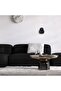 Black Metal Sconce with Tufts E27 Wall Lamp 15X28X21 cm Living Room Lighting - 2