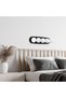 Stylish Glass 5-Piece Sconce with Froufrous Black Bedroom and Living Room Lighting - 3