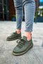 Yg307 Tricot Men's Casual Lace-Up Knitwear Sports Sneaker Shoes Tht - Khaki - 3