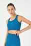 Slimfit Women's Closed Neck Turquoise Bra - 4