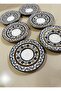 Esterhomedecor 6-Piece Porcelain Coaster Set - 3