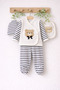 5-Piece Bear Patterned 100% Cotton Newborn Boy Baby Hospital Discharge Set/Boy Baby Zibin Set - 2