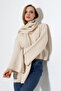 Women's Scarf V-Neck Soft Spanish Sleeve Knitwear Sweater - 3
