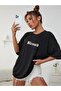 Women's Belesed Printed Oversize Tshirt - 4