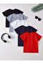 5-Pack of Crew Neck T-Shirts for Girls/Boys - 2