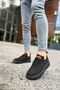 Yg413 Crew Men's Casual Lace-Up Knitwear Sports Sneaker Shoes Tst - Black - 3