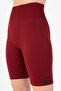 Biker Women's Burgundy Shorts - 3