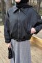 Belted Leather Jacket Black - 3