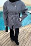 Gold Buttoned Coat Anthracite - 3