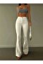 Alex Women's Stretch Fabric Off-White Spanish Jeans Trousers (Thick Fabric Does Not Show Inside)