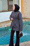 Gold Buttoned Coat Anthracite - 2