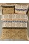 Ranforce Elada Gold Double 100% Cotton Duvet Cover Set |   With Sheets - 6