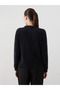 Lcwaikiki Classic Black Crew Neck Women's Knitwear Cardigan - 4
