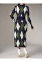 Diamond Patterned Women's Knitwear Dress New Season - 2