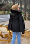Hooded Poncho Black - 4