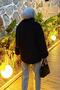 Beard Fabric Scarf Coat Black - 4