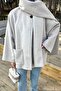 Pocketed Cashmere Coat in Mink Color - 3