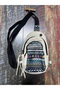 Santos Ethnic Authentic Bohemian Waterproof 2-Compartment Waist Bag with Hidden Pocket and Zipper