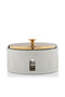 Beige Food Warmer 3 Liters with Golden Lid - 2