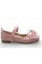 Girl's Glitter Cherry Bow Detailed Orthopedic Sole Ballerinas - 3