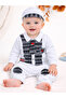Baby Boy Hat, Romper, Vest Look, Tie Detail, Cotton Comfortable Baby Romper Model