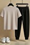 Unisex More Love More Freedom Design Printed T-Shirt - 2-Piece Tracksuit Set - 2