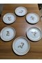 Pink Flower Porcelain Pasta Coffee Serving Presentation Set for 6 People ***New Product*** - 3
