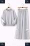 Girl's Bow-Detail Striped Zero-Collar Esortman Set on Hangers
