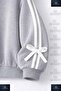 Bow-Tie Striped Crew Neck Ribbon Girls' Tracksuit Set Studio - 3