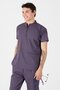 Stretch Fabric Plum Plum Zipper Detailed Scrubs - 2