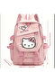 Sanrio Hello Kitty Bag School Bag Girl Child Teenager Backpack Asymmetrical Pocket Backpack Cream - 2