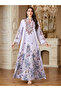 Women Floral Printed Embellished Jalabiya - 2