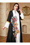 Women Floral Embroidered Belted Jalabiya - 5