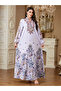 Women Floral Printed Embellished Jalabiya - 5