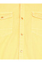 Men Yellow Double Pockets Denim Shirt - 6