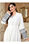Women Geometric Belted Long Sleeve Abaya - 6