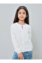 Girls White Knit Cardigan - 3