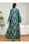 Women Texture Fabric Embellished Detail Jalabiya - 4