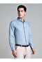 Men Light Blue Cotton Formal Shirt - 2