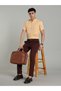 Men Yellow Short Sleeve Oxford Shirt - 6