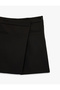 Regular Fit Kruvaze Mini Şort Etek - 4