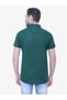 Men Green Linen Blend Short Sleeve Shirt - 3