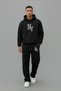 Unisex New York Print Detailed Baggy Tracksuit Set Hooded Sweatshirt