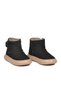 Black Suede Velcro Ankle Length Baby Boots 823760 B - 3
